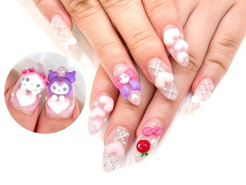 ネイルコレクション ピンク(Nail Collection Pink)/3Dキャラクター☆キティ＆クロミ