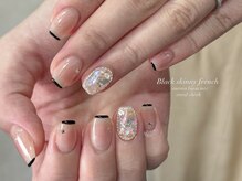 リン 恵比寿(RiN.)/スキニーフレンチネイル　akane