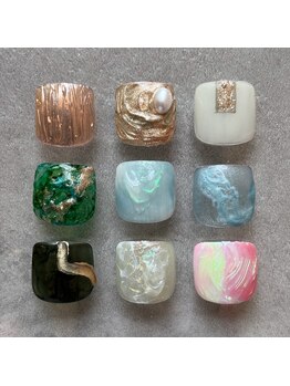 タオドットネイル(TAO...nail)/ 【フット】選べる親指アート