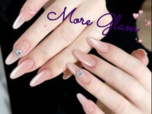 モアグラム 池袋東口店(More Glam)/指輪風ダイヤモンドネイル