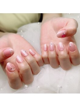 アートネイル ギャラリー(Art nail Gallery)/うるツヤピンクラメネイル