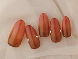 テラコッタニュアンスネイル