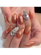 グラマラス アンジェアイ 荻窪店(glamourous ange eye)/オレンジネイル