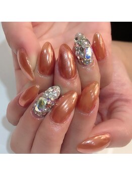 グラマラス アンジェアイ 荻窪店(glamourous ange eye)/オレンジネイル