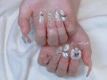 モカ 心斎橋(moca by Lee)/【Saki】ちゅるんリボンネイル