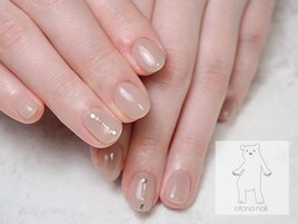 うるつやシンプルショートネイル