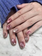 テソロネイル(TESORO nail)/マグネットフレンチ