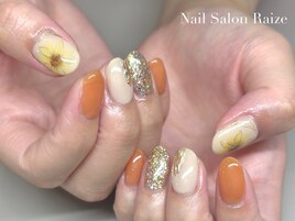 ひまわりネイル/夏ネイル