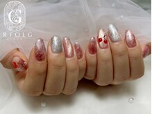エアフォルクギンザ 横浜店(ERFOLG GINZA)/さくらんぼ×傘ネイル♪