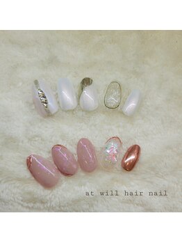 アット ウィル ヘアー ネイル(at will hair nail)/定額デザイン¥7,040(寺井)