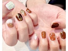 ルヒアネイル イオン戸畑ショッピングセンター店(Ruhia Nail)/オレンジネイル
