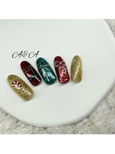 エーアンドエー 蕨店(A&A)/クリスマスプレゼントネイル