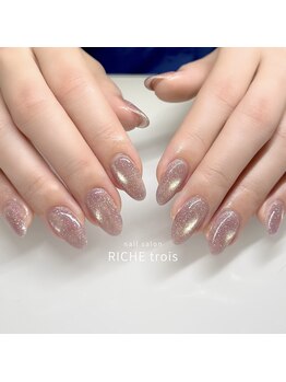 イエローマグネットネイル♪