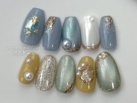 夏×ニュアンスネイル