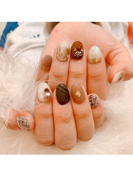 キューティプティ 池袋東口店(Cutie puti)/バレンタインネイル左右別¥13000