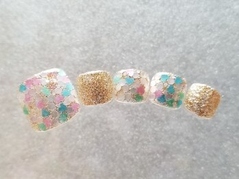 ネイルフロンティア 吉祥寺(NAIL FRONTIER)/パステルハートホロ7980円