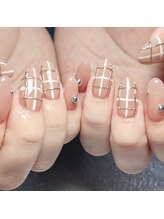 リュクネイル 拝島店(RyukuNail)/ミラーチェックネイル