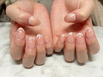 エスディーネイルズ(sd nails)/先端マグネットフレンチ＆チーク