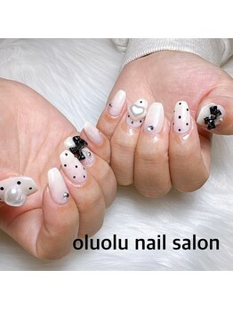 オルオル(OluOlu)/大人っぽ×リボンネイル