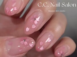 春の桜ネイル