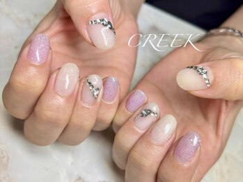 クリーク(CREEK)/フラッシュラメ韓国ビジュー