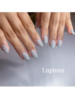ルピナス(Lupinus)/涼しげな水滴ネイル！