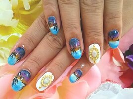 ペイントアート風サンセット