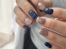 クルネ(QULNE)/ネイビー/ニュアンス