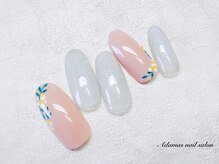アダマス(Adamas)/ミモザ風ネイル