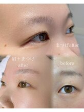 バイオレット(violets)/まつ毛、眉のビフォーアフター♪