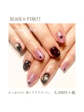 ネイルサロン アニーアンドジーノ(NAIL SALON Annie&Gino)/BLACK×PINK