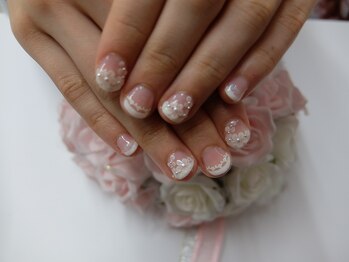 ネイルサロンミキ 横浜(MIKI)/レース3D花ウェディング人気ART