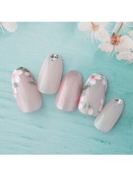 ラ カゼッタ(La casetta)/手描き大人可愛い桜ネイル