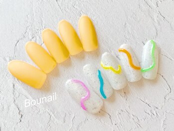 ボネール(nail ＆ eyelash Bounail)/アシンメトリー 8480円　マット