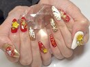和装前撮りネイル