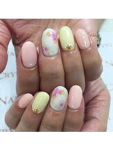 クリスタルネイル ボンベルタ橘店(CRYSTAL NAIL)/ガーリーネイル