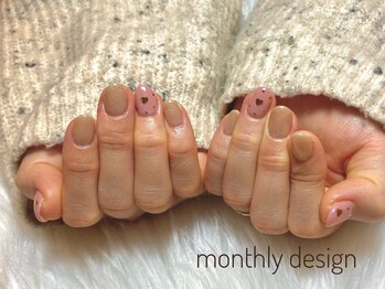 ルア(lua.)/ハートネイル*monthly design