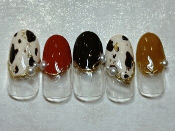 アニマル柄 秋カラー ミラー