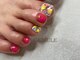 ネイルアンドアイラッシュ ジェムール 川越店(Nail&Eyelash GEMULE)の写真/フットでもちゅるんカラーや旬のアートを豊富にご用意！スペシャルケアコースの角質ケアでつるすべ足に♪