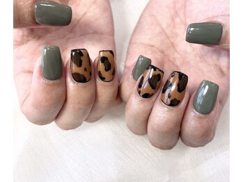 08ネイル(08 nail&school)/レオパードネイル☆