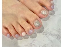 アンジュネイル(Angenail)/紫陽花ネイルミラーアート