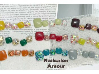 アムールユシマテン 上野湯島店(Amour)/大人気のワンホンカラフルネイル