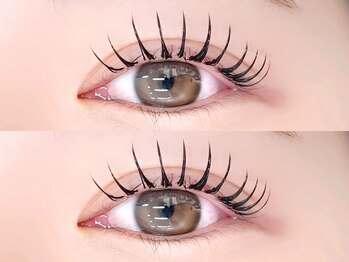 ベッキーラッシュ 函館店(BeckyLash)の写真/【オーダーメイド】ナチュラル上品/ 韓国束感...まつげパーマ/パリジェンヌ/マツエク/眉毛で理想の目元に◎