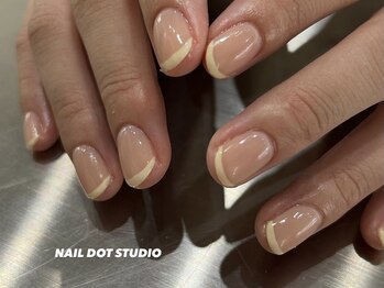 ネイルドットスタジオ 堺筋本町(NAIL DOT STUDIO)/バターイエローフレンチ
