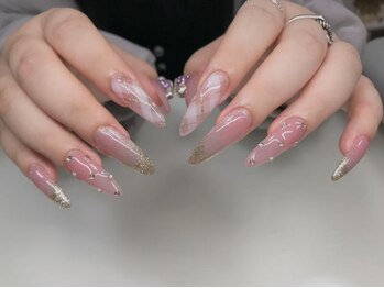 アキラネイルサロン(Akira nail salon)の写真/カワイイシンプルネイルが得意♪お気軽に通えるプランも準備◎冬デートの勝負ネイルに仕上げます！！