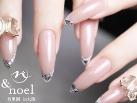 スカルプガラスフレンチネイル