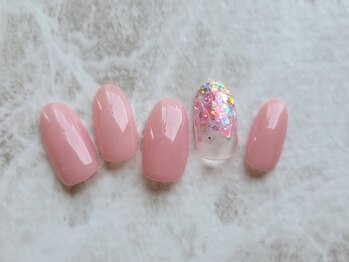 フラワーズネイルアンドアイラッシュ(FLOWER’S nail&Eyelash)/ピンクネイル
