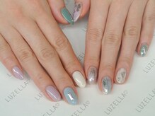 ルズ エラ プライベートネイルサロン(Luz ella private nail salon)/ホイルアシメネイル（90min)