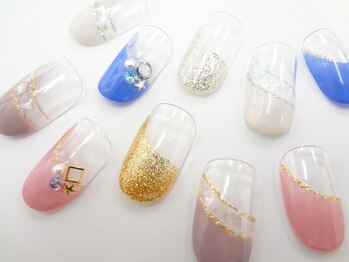 ネイルサロン クイール 小山店(NAIL SALON QUILL)/斜めフレンチ