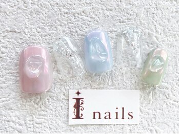 アイネイルズ 梅田店(I nails)/ピンクミラーニュアンス￥8200